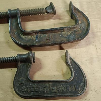 LOT 179: Large Collection of C-Clamps