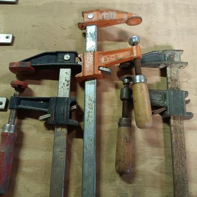 LOT 180: Milescraft Saw Guide, Angle Clamp, Woodworking Clamps & More