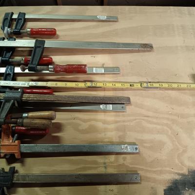 LOT 180: Milescraft Saw Guide, Angle Clamp, Woodworking Clamps & More