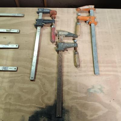 LOT 180: Milescraft Saw Guide, Angle Clamp, Woodworking Clamps & More