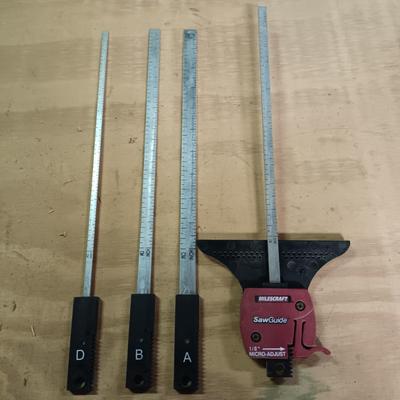 LOT 180: Milescraft Saw Guide, Angle Clamp, Woodworking Clamps & More