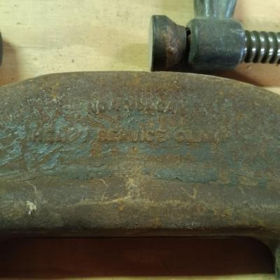 LOT 181: Large Collection of C-Clamps & More