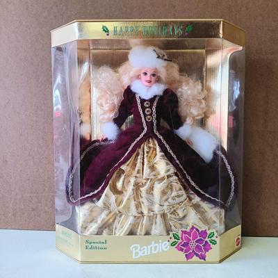 LOT 182: Vintage 1996 Happy Holidays Barbie, 1992 Little Debbie Barbie & Barbie Ornaments