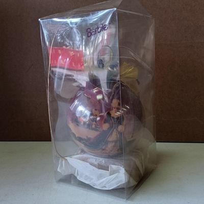 LOT 182: Vintage 1996 Happy Holidays Barbie, 1992 Little Debbie Barbie & Barbie Ornaments