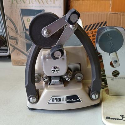LOT 184: Brownie 8mm Movie Projector, Quik Splice Movie Maker's Workshop, Baia 8mm Movie Editor & More