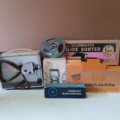 LOT 184: Brownie 8mm Movie Projector, Quik Splice Movie Maker's Workshop, Baia 8mm Movie Editor & More