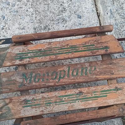 LOT 186: Set of (3) Vintage Sleds - American Racer, Monoplane & Yankee Clipper