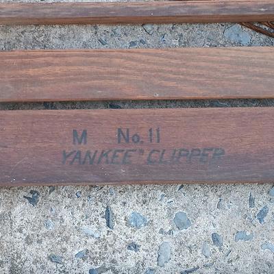 LOT 186: Set of (3) Vintage Sleds - American Racer, Monoplane & Yankee Clipper