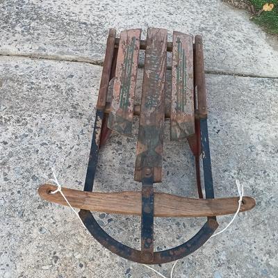 LOT 186: Set of (3) Vintage Sleds - American Racer, Monoplane & Yankee Clipper