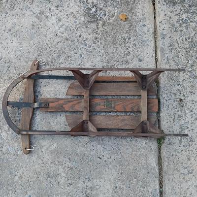 LOT 186: Set of (3) Vintage Sleds - American Racer, Monoplane & Yankee Clipper