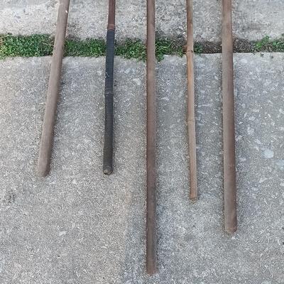 LOT 187: Set of (5) Vintage Fishing Gigs / Spears