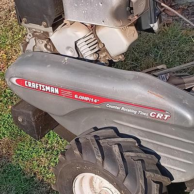LOT 188: Craftsman Intek 6.0 HP 14" RearTine Tiller