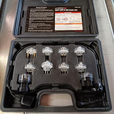 LOT 189: Pitman Arm Puller, Pittsburgh Oxygen Sensor & Diesel Injection Socket Set, Front Wheel Drive Axle Nut Socket & Noid...