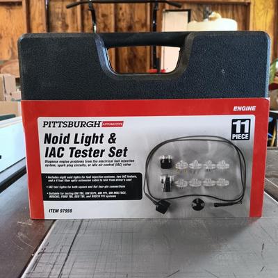 LOT 189: Pitman Arm Puller, Pittsburgh Oxygen Sensor & Diesel Injection Socket Set, Front Wheel Drive Axle Nut Socket & Noid...