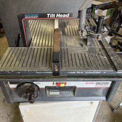 LOT 222: Craftsman 12" Band Saw & Variable Speed 16" Scroll Saw
