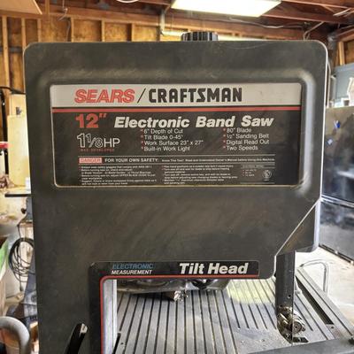 LOT 222: Craftsman 12" Band Saw & Variable Speed 16" Scroll Saw