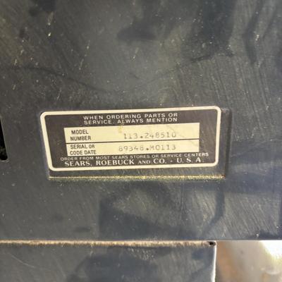 LOT 222: Craftsman 12" Band Saw & Variable Speed 16" Scroll Saw