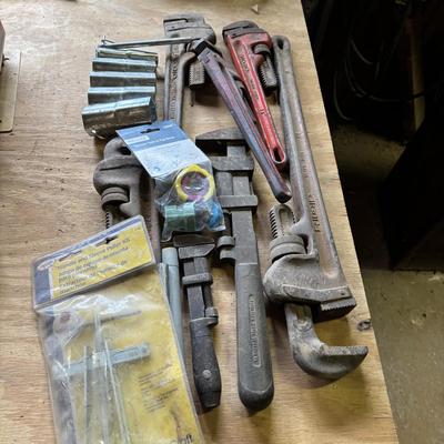 LOT 224: Pipe Wrenchs, Sockets & More