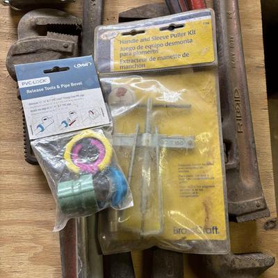 LOT 224: Pipe Wrenchs, Sockets & More
