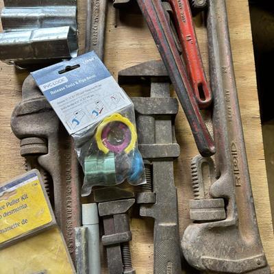 LOT 224: Pipe Wrenchs, Sockets & More