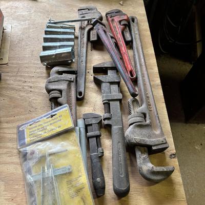 LOT 224: Pipe Wrenchs, Sockets & More