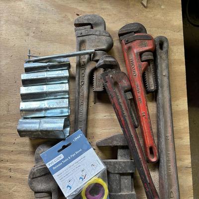 LOT 224: Pipe Wrenchs, Sockets & More