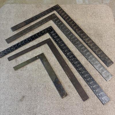 LOT 229: Misc Tool Lot: Pliers, Hammers, Punches, Squares, T-Handle Hex Key Set, Mallets Lazer Pro Level