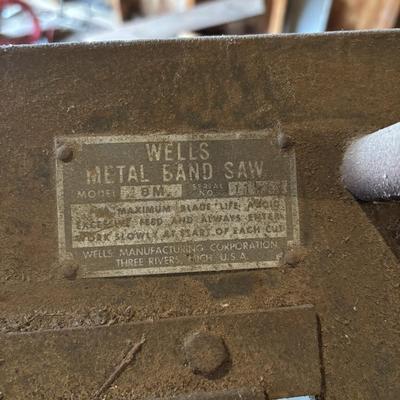 LOT 230: Wells Metal Band Saw