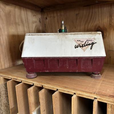 LOT 231: Glass Art/Stained Glass Supplies: Glass Sheets, Wizling Glass Grinder, Weller Soldering Station