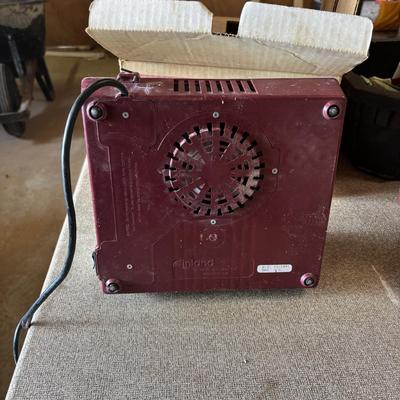 LOT 232: Art Glass & Stained-Glass Supplies: Arch Deco Glass Squares, Wizling Glass Grinder and Tool Tote w/Glass Pieces