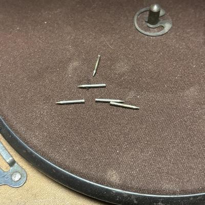 LOT 238: Vtg Birch Model Suitcase Victrola Windup Portable Record Player w/Vintage 78 rpm Records