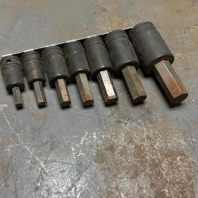 LOT 239: Snap-On Tools: Punch & Chisel Set, Impact Hex Bit Sockets