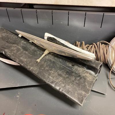 LOT 244: Garage Cabinet Finds - Portable Battery Tester, Sensor Tester Plus, Sears Craftsman Timing Light and More