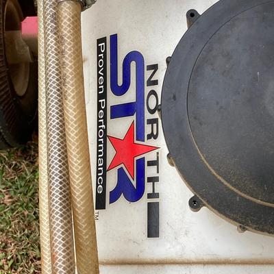 LOT 246: NorthStar Spreader on Tow Behind Rolling Utility Cart