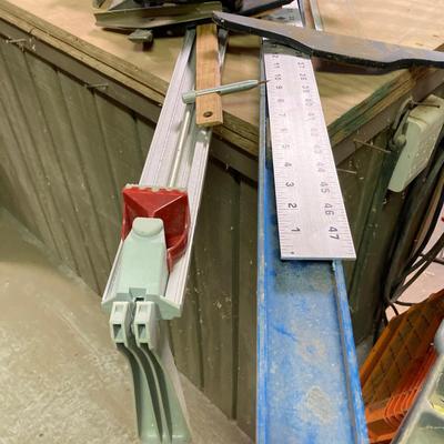 LOT 247: Large Tool Collection - Hammers, Hand Saws, Levels, T-Squares, Rulers and More