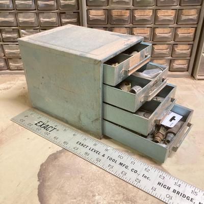 LOT 248: Collection of Hardware Organizers with Contents - Brass Hardware Included