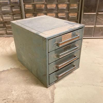 LOT 248: Collection of Hardware Organizers with Contents - Brass Hardware Included