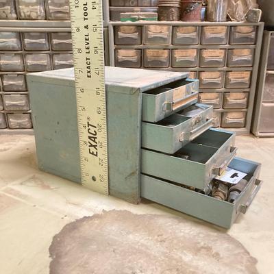 LOT 248: Collection of Hardware Organizers with Contents - Brass Hardware Included