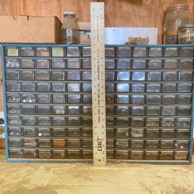 LOT 249: Hardware Organizers with Contents, Containers of Misc. Hardware, Twine, Jute and More