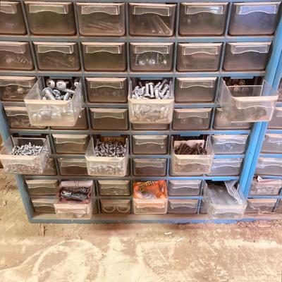 LOT 249: Hardware Organizers with Contents, Containers of Misc. Hardware, Twine, Jute and More