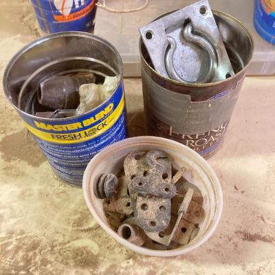 LOT 249: Hardware Organizers with Contents, Containers of Misc. Hardware, Twine, Jute and More