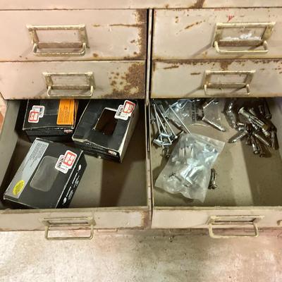 LOT 256: 30 Drawer Steelmaster Storage Cabinet and Contents