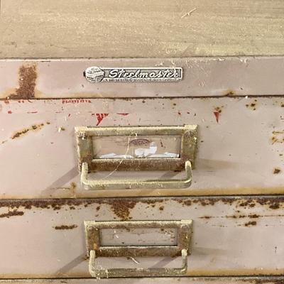 LOT 256: 30 Drawer Steelmaster Storage Cabinet and Contents
