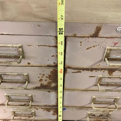 LOT 256: 30 Drawer Steelmaster Storage Cabinet and Contents