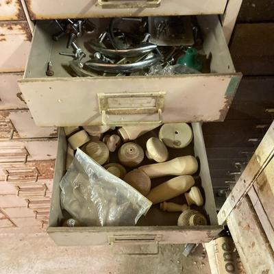 LOT 256: 30 Drawer Steelmaster Storage Cabinet and Contents