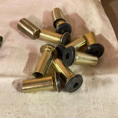 LOT 257: Collection of Brass Door Knobs, Hinges, Drawer Cabinet Pulls and More