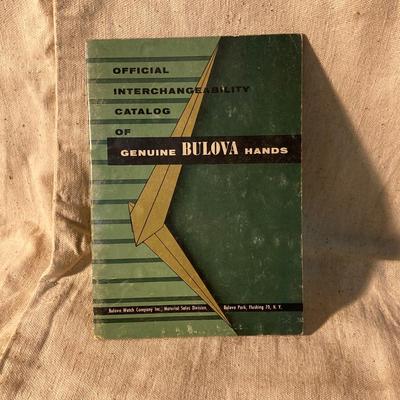 LOT 259: Vintage Official Catalogue of Swiss Watch Repair Parts Book, How to Replace Watch Batteries Book, Bulova Hands Catalog and...