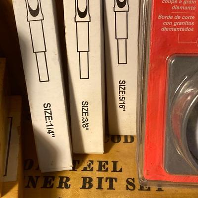 LOT 260: Large Collection of Drill Bits, Boxed Sets, Assorted Sizes and Styles