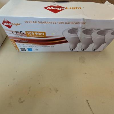 Assortment Light Bulbs & Extension Cords