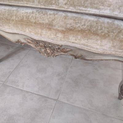 Vintage French Provincial Tufted Formal Sofa